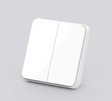 Умный настенный выключатель Mijia Smart Wall Switch DHKG02ZM двухклавишный  (White) - 4