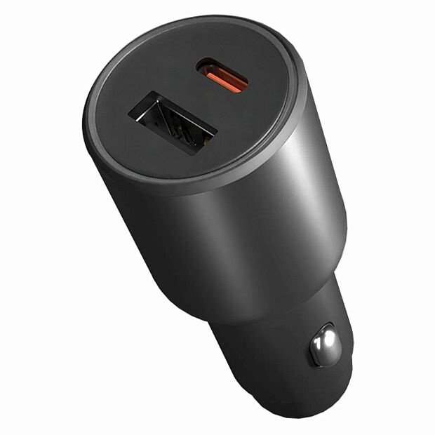 Автомобильное зарядное устройство Xiaomi Car Charge 1A1C 43W (Black) - 2