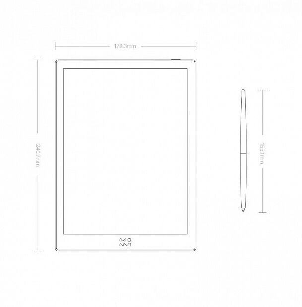 Xiaomi MuYan Eink Case Smart Electronic Paper W7 10.2 Inch (White) - 5