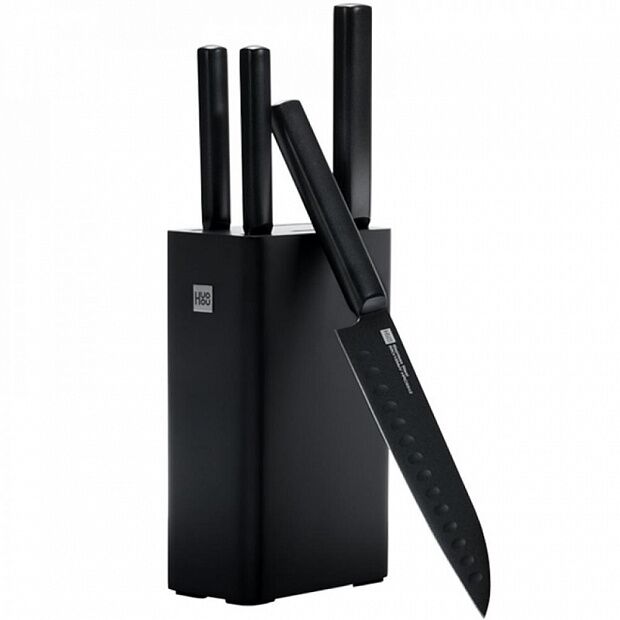 Набор ножей Heat Cool Black (4 ножа  подставка) (HU0076) (Black) - 1