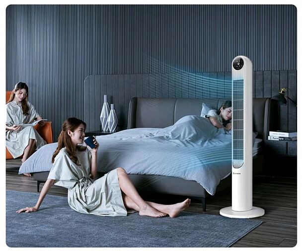 Напольный безлопастный вентилятор Youpin Airmate Low-noise Leafless Tower Fan (White) - 2